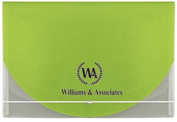 Color Flap Translucent Document Holder