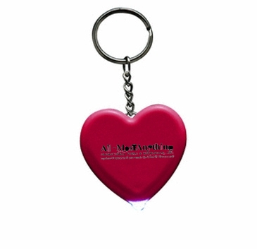 Light Up Heart Keytag