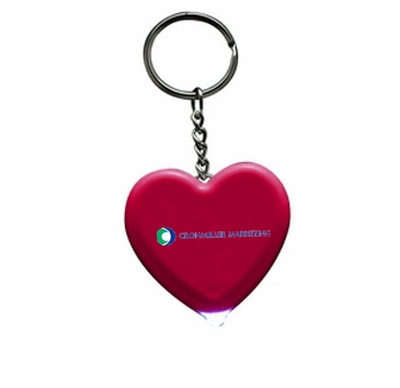 Light Up Heart Keytag