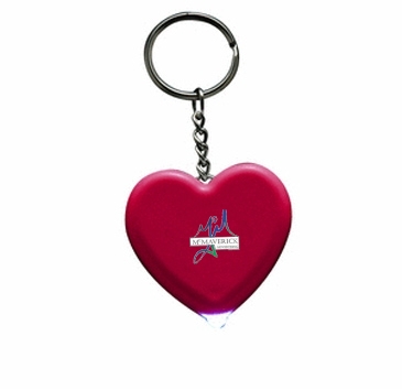 Light Up Heart Keytag