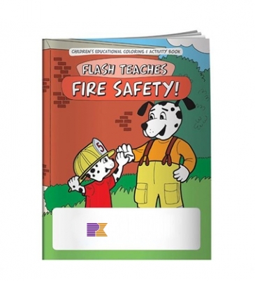 Coloring Book: Flash Teaches Fire Safety