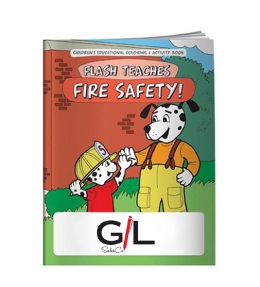Coloring Book: Flash Teaches Fire Safety