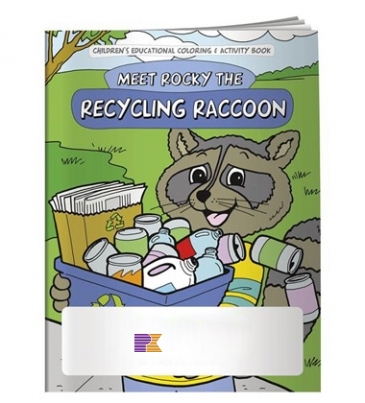 Coloring Book: Meet Rocky the Recycling Raccoon