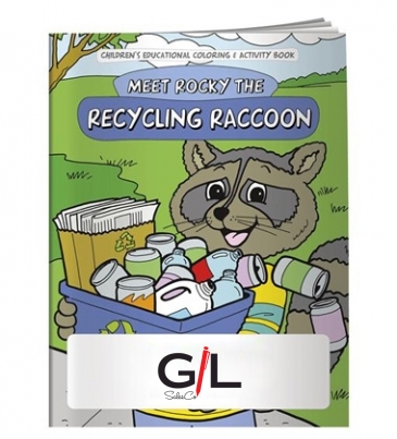 Coloring Book: Meet Rocky the Recycling Raccoon