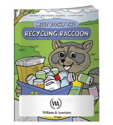 Coloring Book: Meet Rocky the Recycling Raccoon