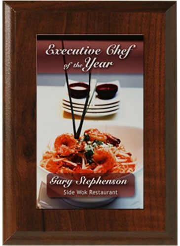 Econo Cherry Plaque 5" x 7" with Sublimated Plate