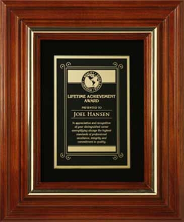 Americana Plaque with Velour 11-3/4" x 9-3/4"