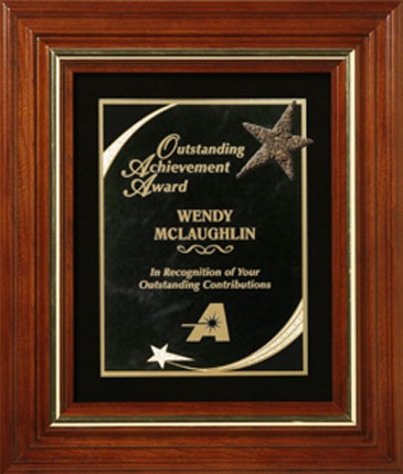 Americana Plaque with Velour 13-1/2" x 11-1/2"
