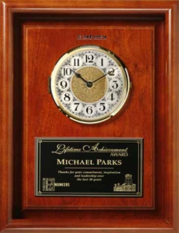 Americana Framed Wall Clock 10" x 13"