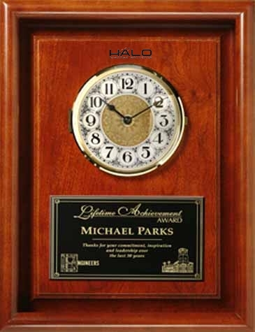 Americana Framed Wall Clock 10" x 13"