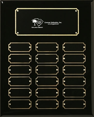 Black Piano Finish Perpetual Plaque 10-1/2" x 13"