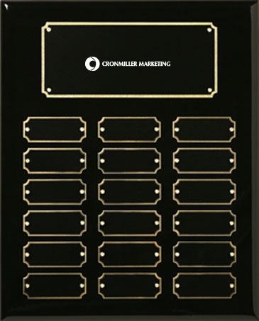 Black Piano Finish Perpetual Plaque 10-1/2" x 13"