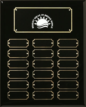 Black Piano Finish Perpetual Plaque 10-1/2" x 13"