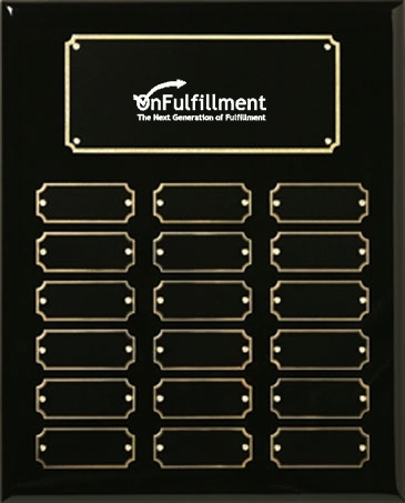 Black Piano Finish Perpetual Plaque 10-1/2" x 13"