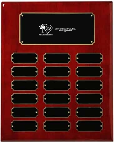 Rosewood Piano Finish Perpetual Plaque 10-1/2" x 13"