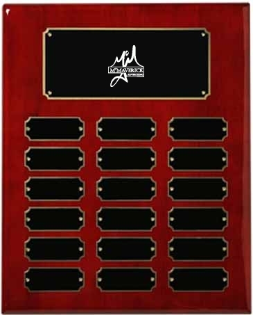 Rosewood Piano Finish Perpetual Plaque 10-1/2" x 13"