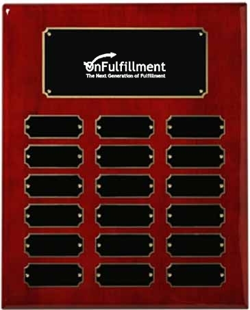 Rosewood Piano Finish Perpetual Plaque 10-1/2" x 13"