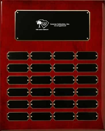 Rosewood Piano Finish Perpetual Plaque 12" x 15"