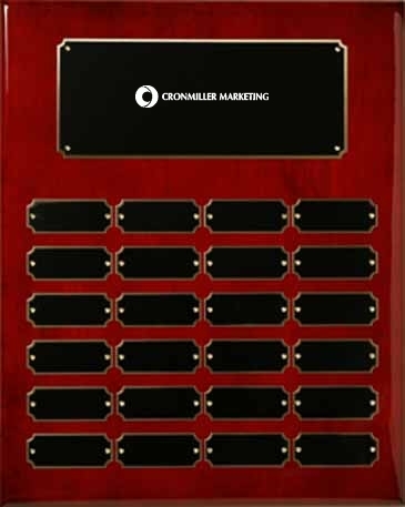 Rosewood Piano Finish Perpetual Plaque 12" x 15"