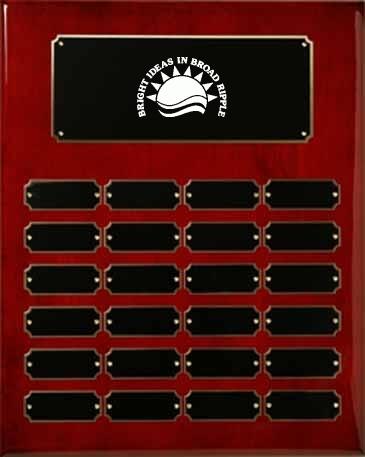 Rosewood Piano Finish Perpetual Plaque 12" x 15"