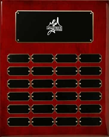 Rosewood Piano Finish Perpetual Plaque 12" x 15"