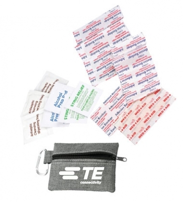 Zippered 20-Piece First Aid Pouch