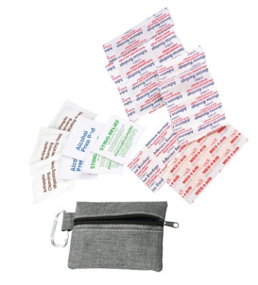Zippered 20-Piece First Aid Pouch