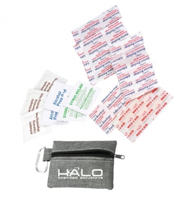 Zippered 20-Piece First Aid Pouch