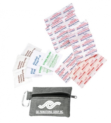 Zippered 20-Piece First Aid Pouch