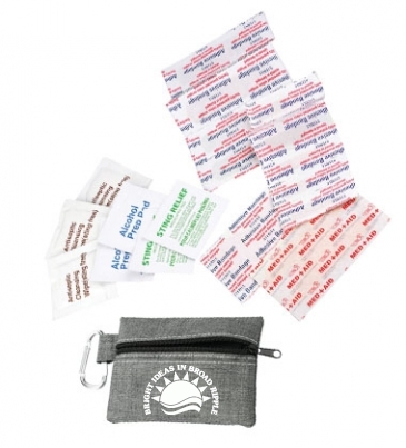 Zippered 20-Piece First Aid Pouch