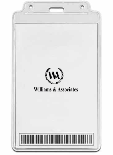 4" X 6-1/2" Vinyl Badge Pouch