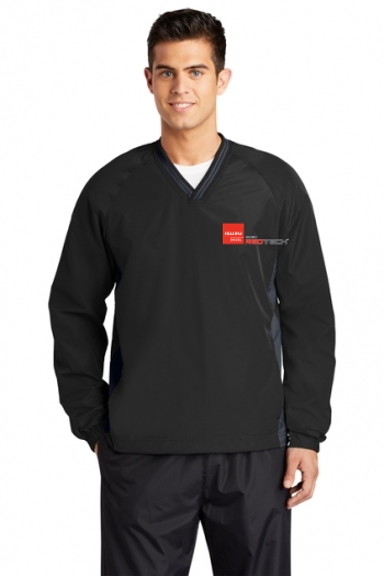 Sport-Tek® Tipped V-Neck Raglan Wind Shirt