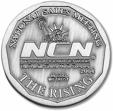 1 1/4” Challenge Coins - 2D Die Cast Brass