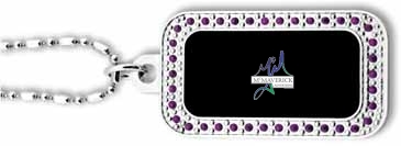 Standard Bling Dog Tag Key Tag