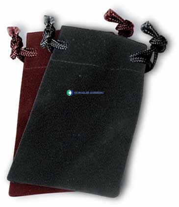 Round Velvet Pouch