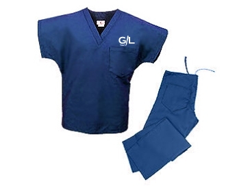 V NECK SCRUB TOP 1 LEFT CHEST PKT