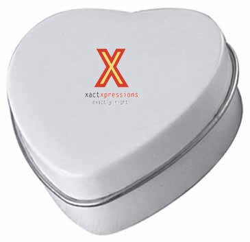 Small Heart Shaped Mint Tin