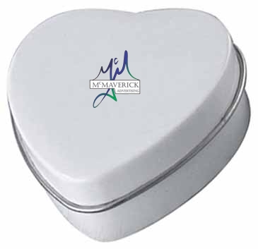 Small Heart Shaped Mint Tin
