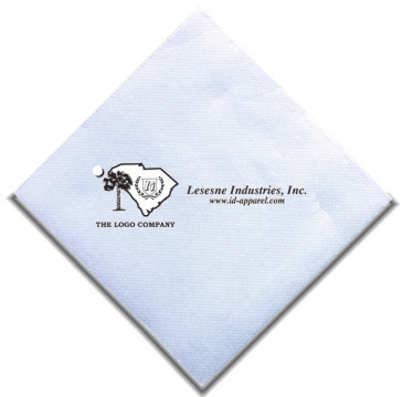 5"x5" White Lasting Impressions Beverage Napkins