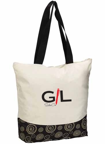 Zippered Color Pop Tote