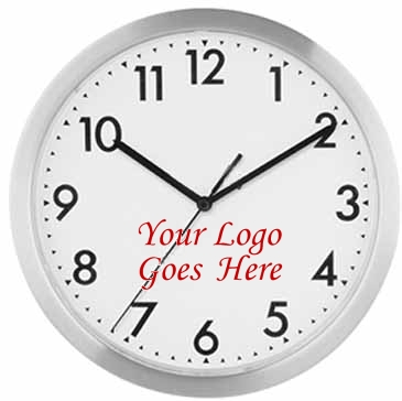 12" Slim Metal Wall Clock"
