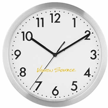 12" Slim Metal Wall Clock"