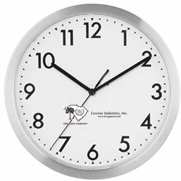 12" Slim Metal Wall Clock"