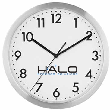 12" Slim Metal Wall Clock"