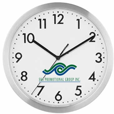 12" Slim Metal Wall Clock"