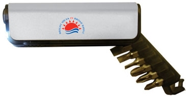 6 Pc Screwdriver Bit Set W/LED Light