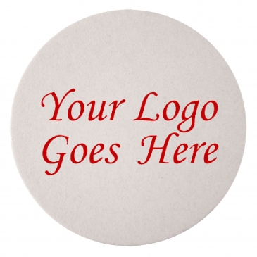40 PT 3.5” High Density Pulp Board Coasters Round