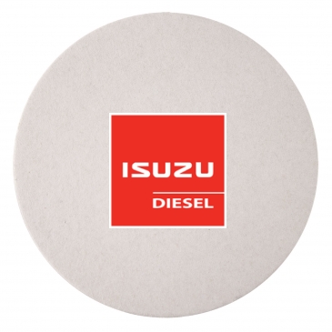 40 PT 3.5” High Density Pulp Board Coasters Round