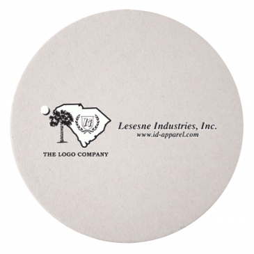 40 PT 3.5” High Density Pulp Board Coasters Round