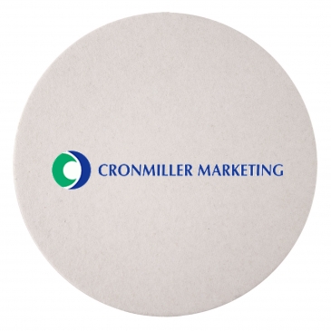 40 PT 3.5” High Density Pulp Board Coasters Round